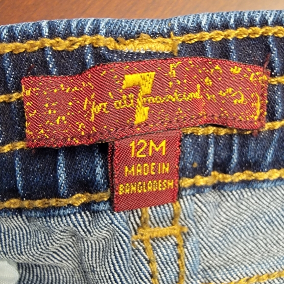 Seven for All Mankind Infant Jeans - Size 12M - Picture 4 of 9